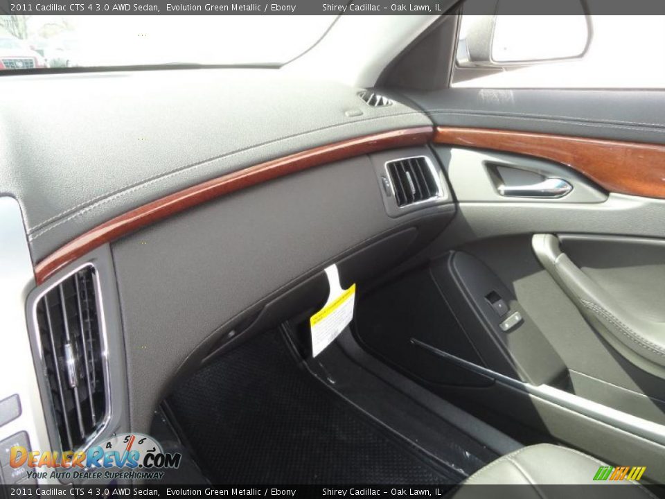 2011 Cadillac CTS 4 3.0 AWD Sedan Evolution Green Metallic / Ebony Photo #20