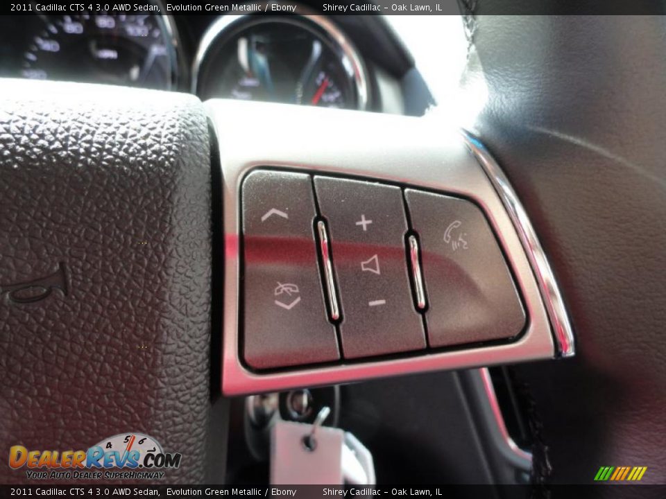 2011 Cadillac CTS 4 3.0 AWD Sedan Evolution Green Metallic / Ebony Photo #21