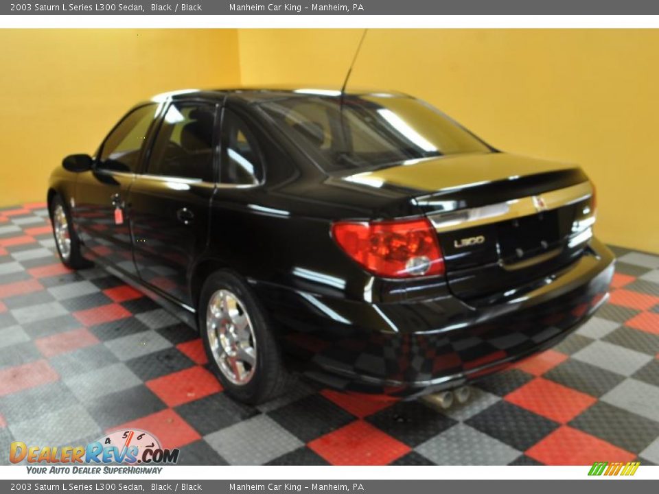 2003 Saturn L Series L300 Sedan Black / Black Photo #3