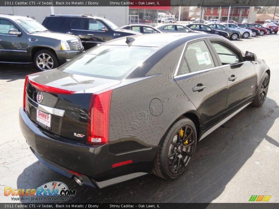 Black Ice Metallic 2011 Cadillac CTS -V Sedan Photo #4