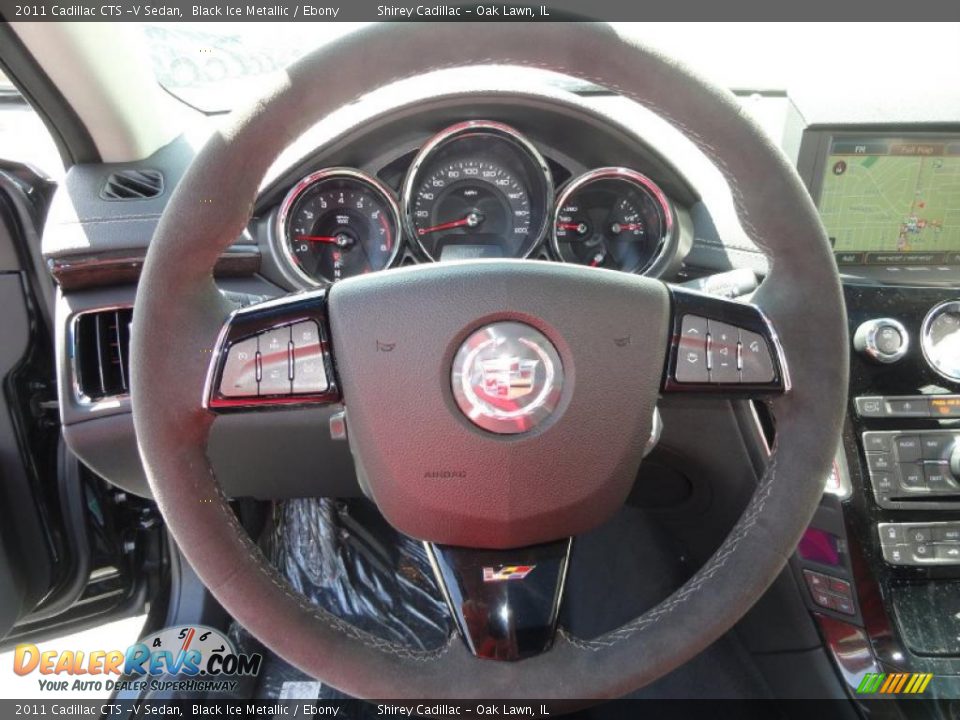 2011 Cadillac CTS -V Sedan Black Ice Metallic / Ebony Photo #21