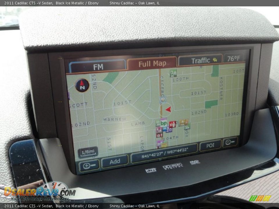 2011 Cadillac CTS -V Sedan Black Ice Metallic / Ebony Photo #24