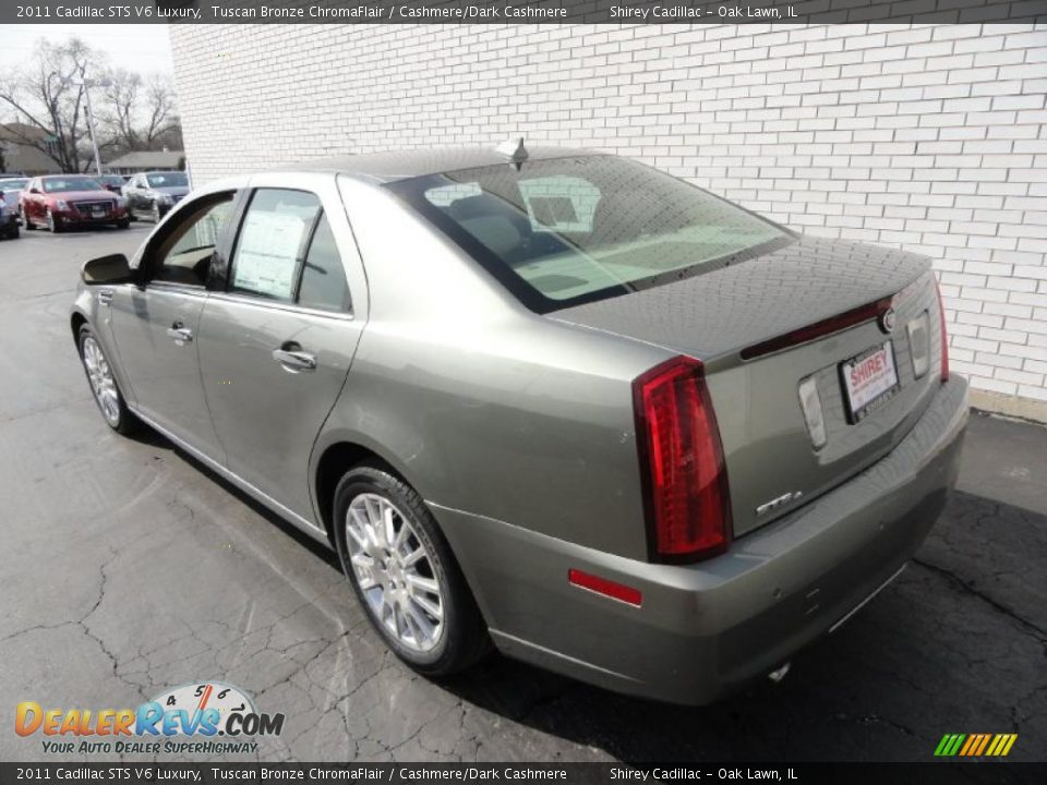 2011 Cadillac STS V6 Luxury Tuscan Bronze ChromaFlair / Cashmere/Dark Cashmere Photo #3