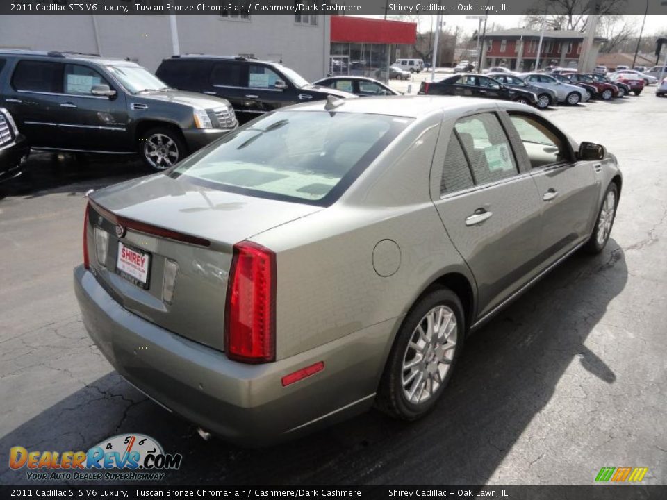 2011 Cadillac STS V6 Luxury Tuscan Bronze ChromaFlair / Cashmere/Dark Cashmere Photo #5
