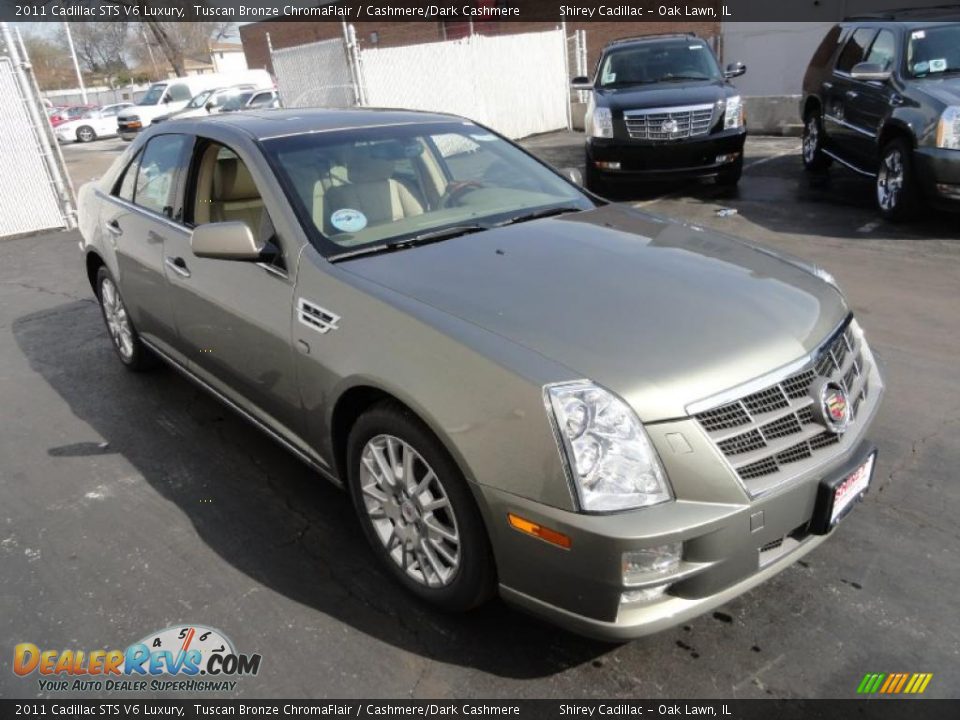 2011 Cadillac STS V6 Luxury Tuscan Bronze ChromaFlair / Cashmere/Dark Cashmere Photo #6
