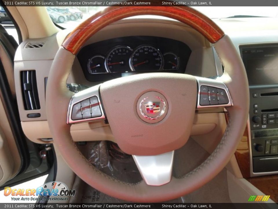 2011 Cadillac STS V6 Luxury Steering Wheel Photo #17