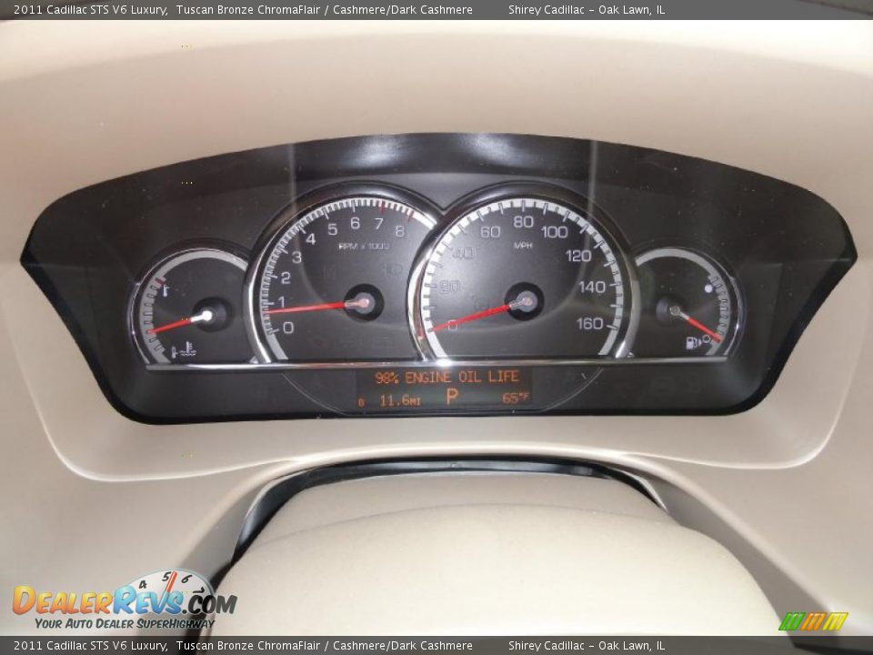 2011 Cadillac STS V6 Luxury Gauges Photo #22