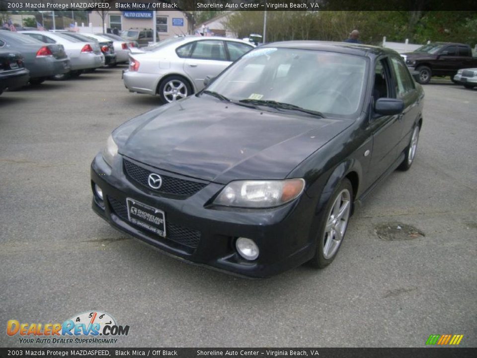 2003 Mazda Protege MAZDASPEED Black Mica / Off Black Photo #1