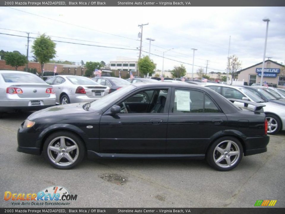 2003 Mazda Protege MAZDASPEED Black Mica / Off Black Photo #2