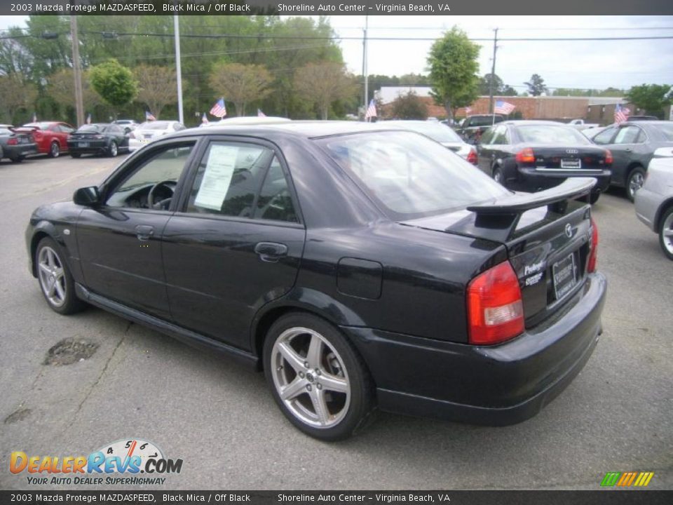 2003 Mazda Protege MAZDASPEED Black Mica / Off Black Photo #3