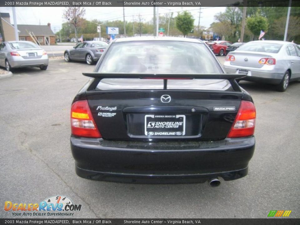 2003 Mazda Protege MAZDASPEED Black Mica / Off Black Photo #4