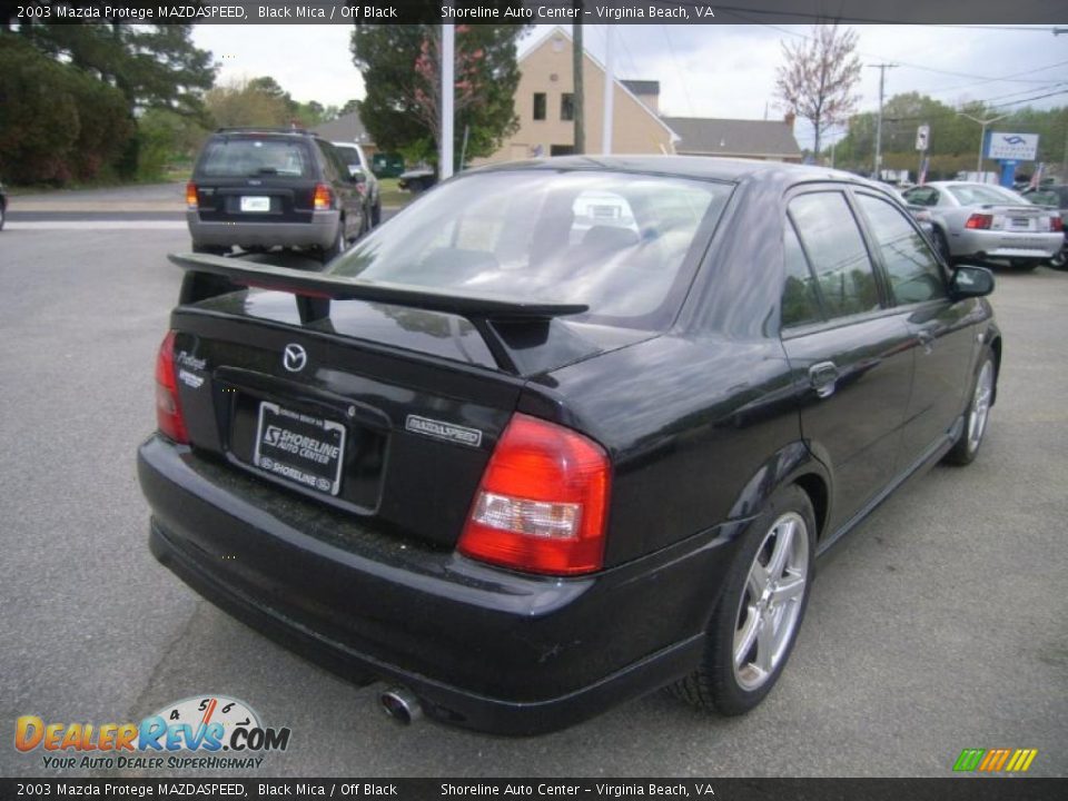 2003 Mazda Protege MAZDASPEED Black Mica / Off Black Photo #5
