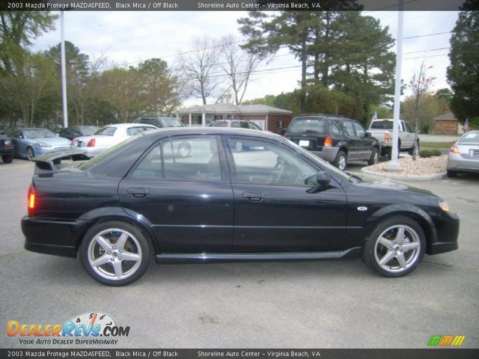 2003 Mazda Protege MAZDASPEED Black Mica / Off Black Photo #6