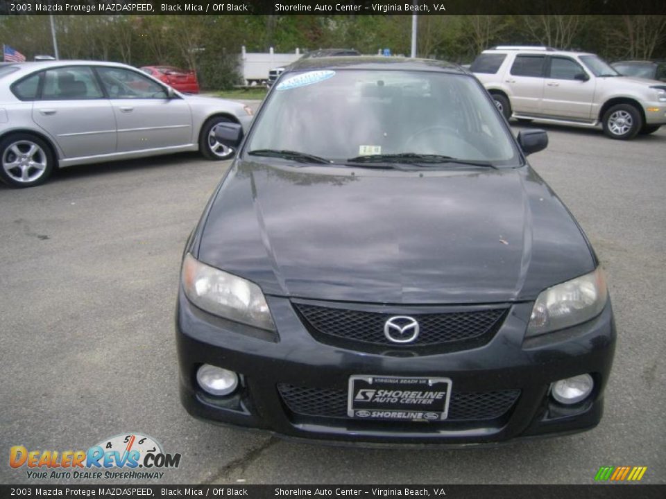 2003 Mazda Protege MAZDASPEED Black Mica / Off Black Photo #8
