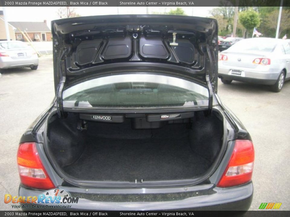 2003 Mazda Protege MAZDASPEED Black Mica / Off Black Photo #10