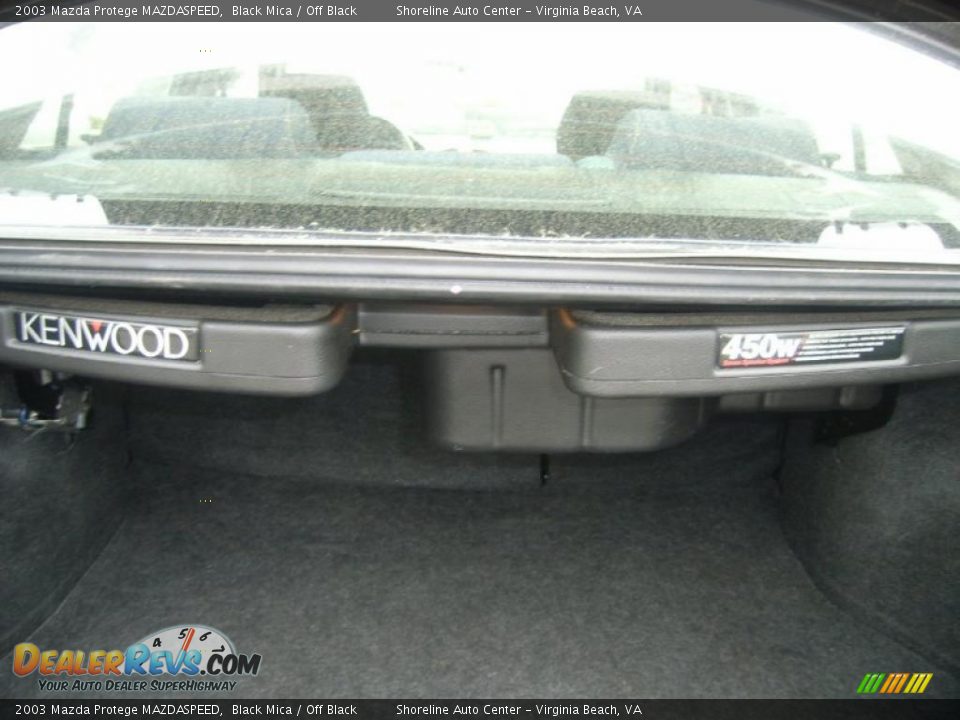 2003 Mazda Protege MAZDASPEED Black Mica / Off Black Photo #11