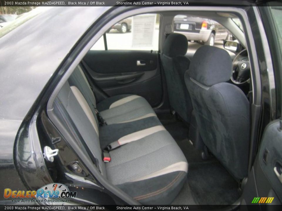 2003 Mazda Protege MAZDASPEED Black Mica / Off Black Photo #12