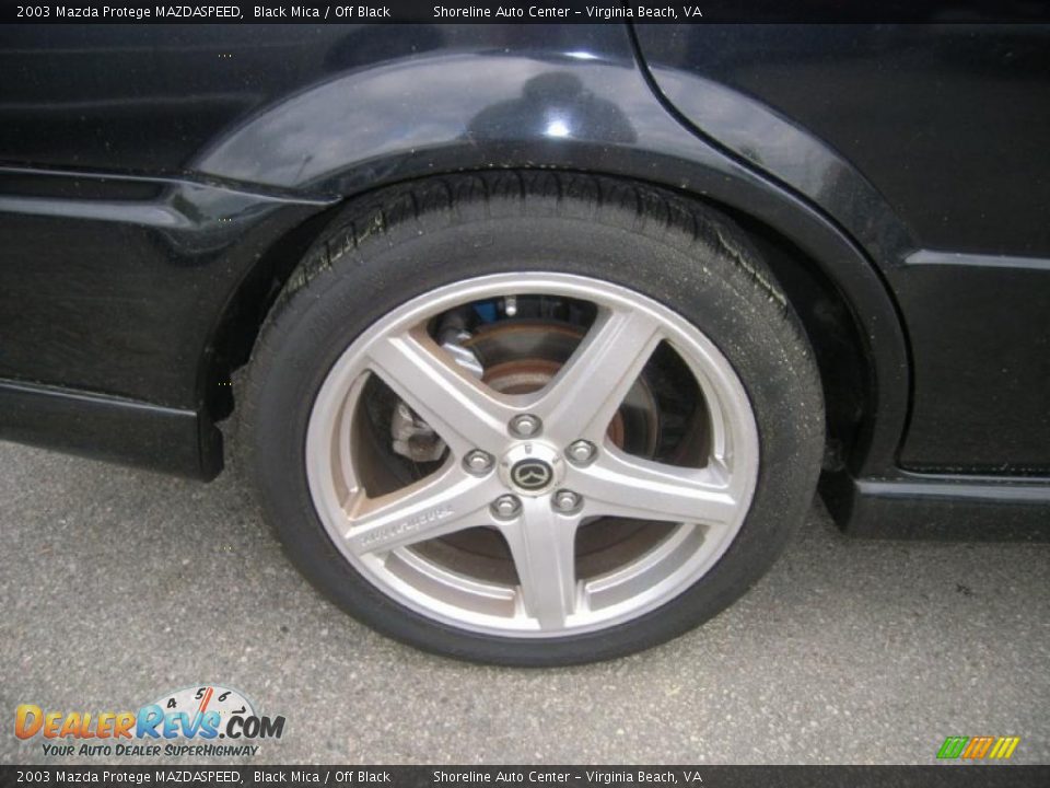 2003 Mazda Protege MAZDASPEED Black Mica / Off Black Photo #14