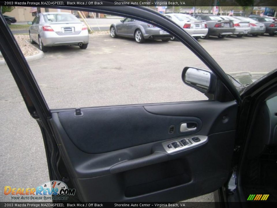 2003 Mazda Protege MAZDASPEED Black Mica / Off Black Photo #15