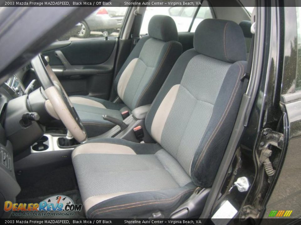 2003 Mazda Protege MAZDASPEED Black Mica / Off Black Photo #16