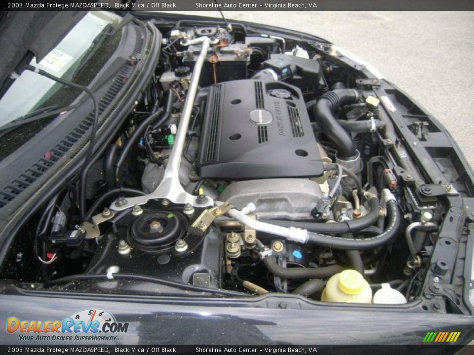 2003 Mazda Protege MAZDASPEED Black Mica / Off Black Photo #19