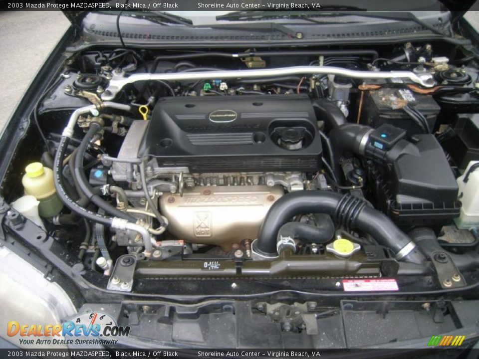 2003 Mazda Protege MAZDASPEED Black Mica / Off Black Photo #20
