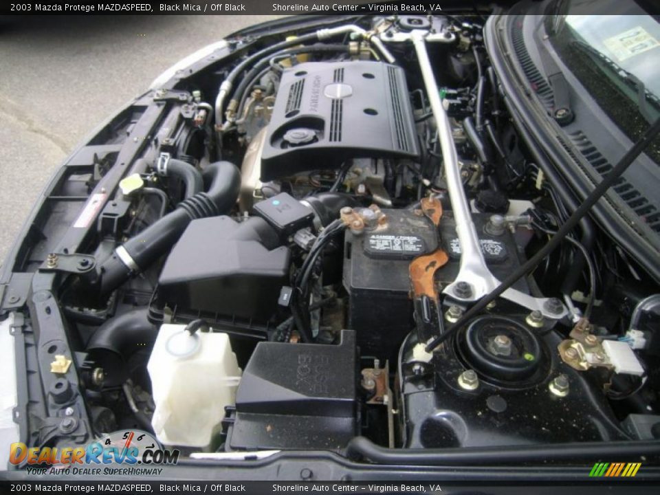 2003 Mazda Protege MAZDASPEED Black Mica / Off Black Photo #21