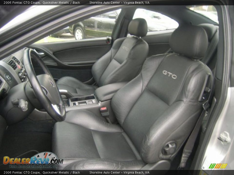 Black Interior 2006 Pontiac Gto Coupe Photo 11
