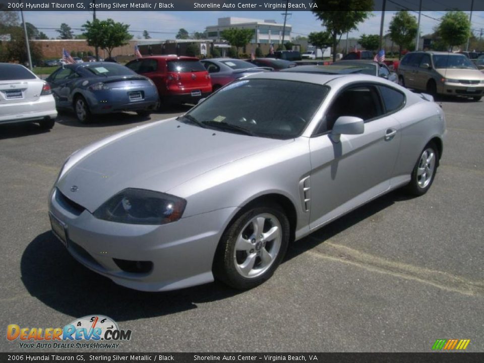 2006 Hyundai Tiburon GS Sterling Silver Metallic / Black Photo #1