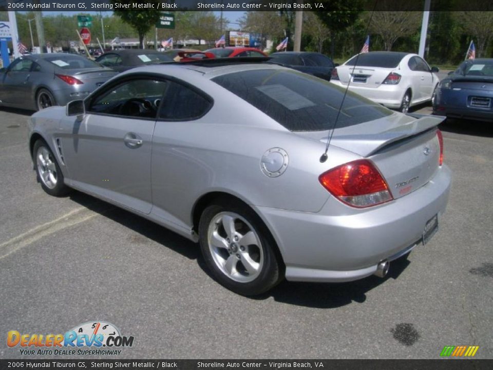 2006 Hyundai Tiburon GS Sterling Silver Metallic / Black Photo #3