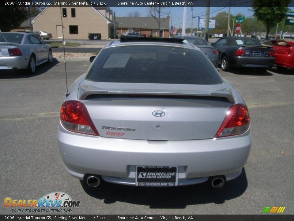 2006 Hyundai Tiburon GS Sterling Silver Metallic / Black Photo #4