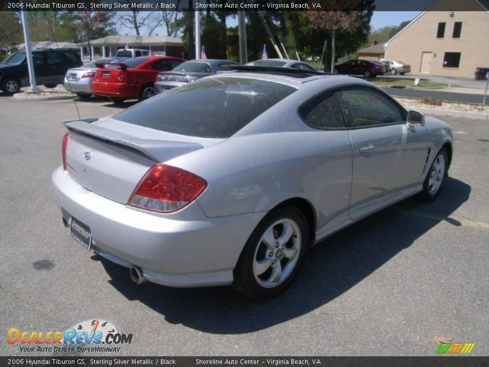 2006 Hyundai Tiburon GS Sterling Silver Metallic / Black Photo #5