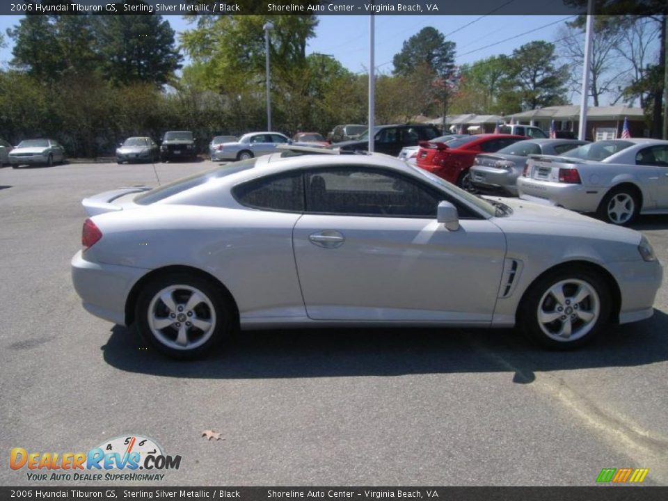 2006 Hyundai Tiburon GS Sterling Silver Metallic / Black Photo #6