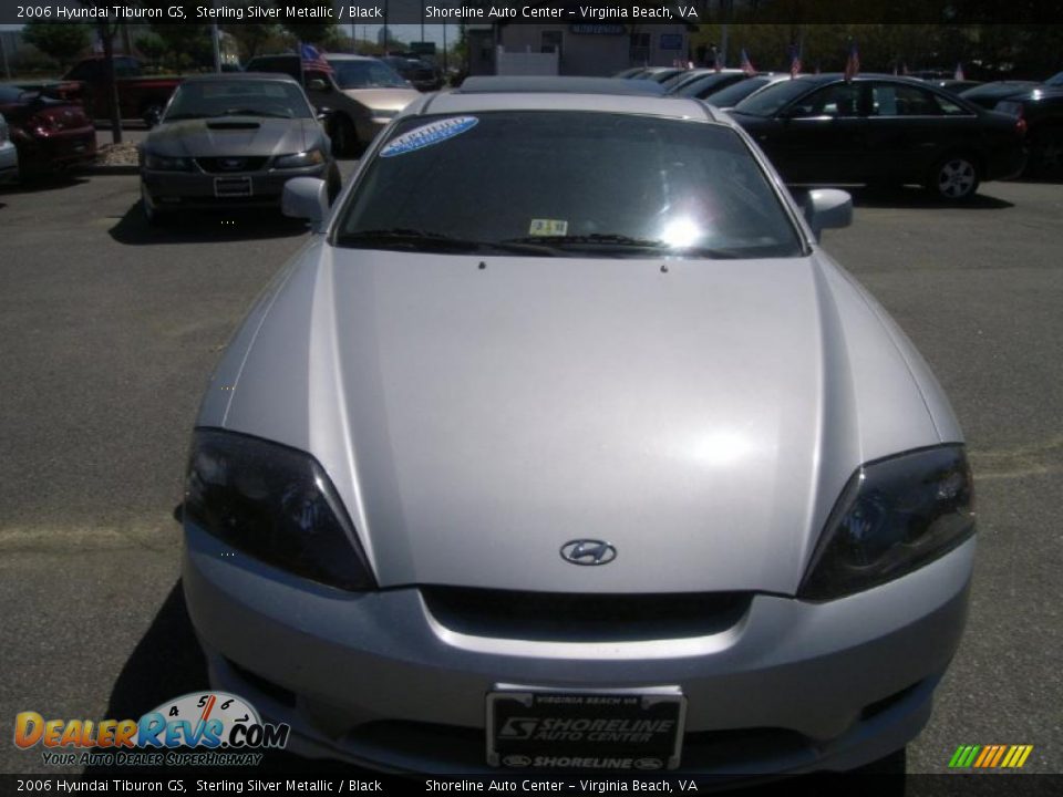 2006 Hyundai Tiburon GS Sterling Silver Metallic / Black Photo #8