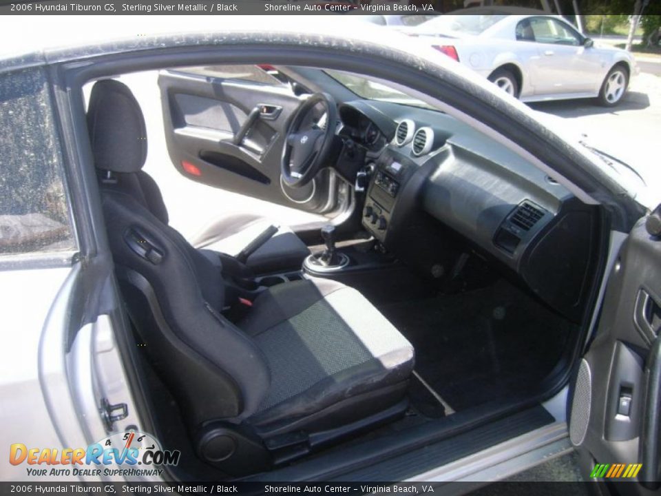 2006 Hyundai Tiburon GS Sterling Silver Metallic / Black Photo #12