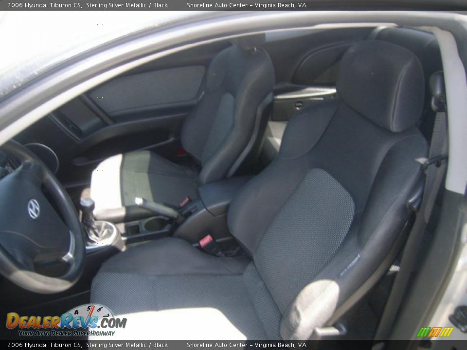 2006 Hyundai Tiburon GS Sterling Silver Metallic / Black Photo #14