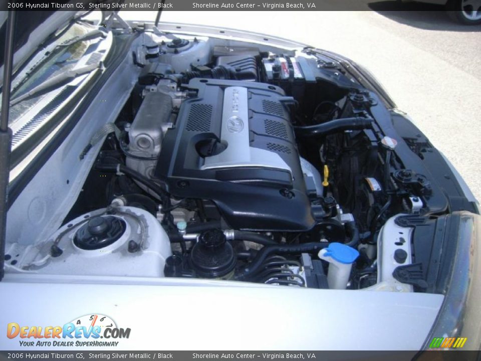 2006 Hyundai Tiburon GS Sterling Silver Metallic / Black Photo #18