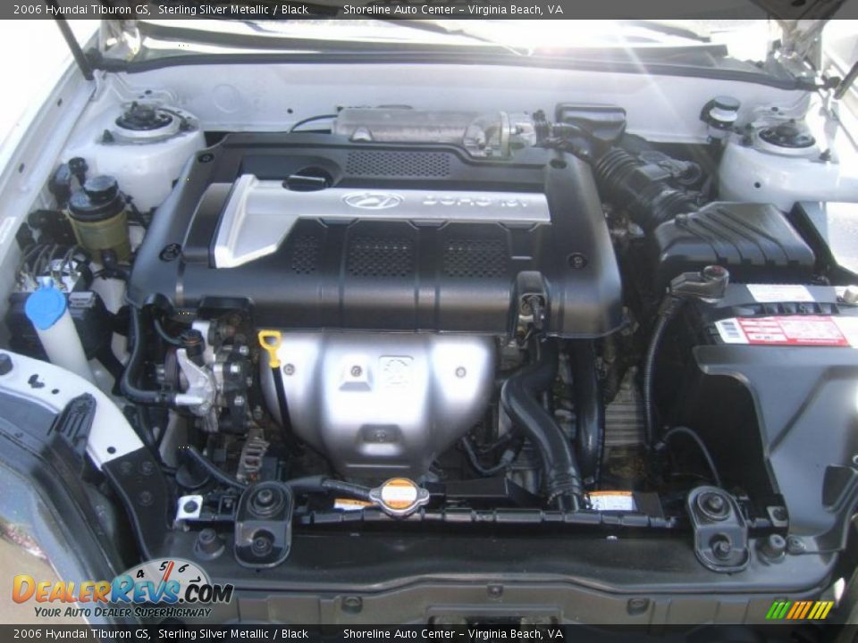 2006 Hyundai Tiburon GS Sterling Silver Metallic / Black Photo #19