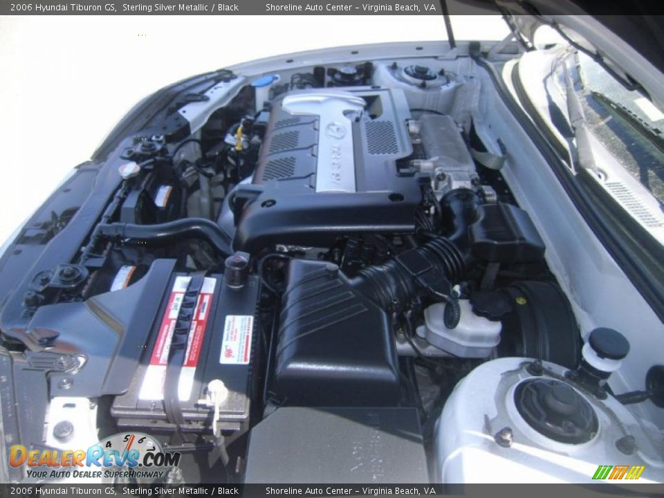 2006 Hyundai Tiburon GS Sterling Silver Metallic / Black Photo #20