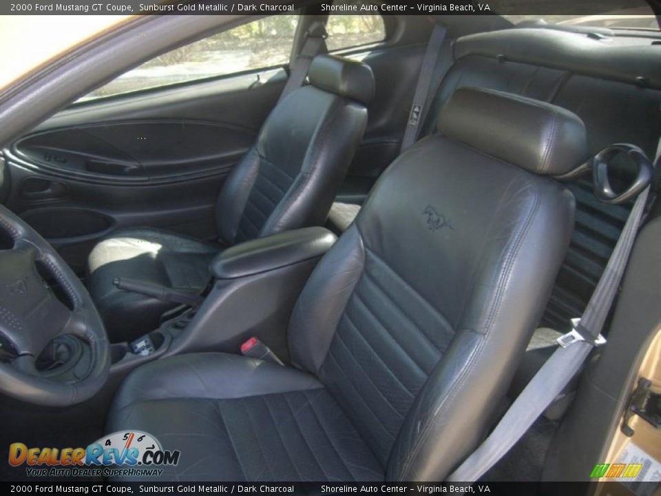 Dark Charcoal Interior 2000 Ford Mustang Gt Coupe Photo