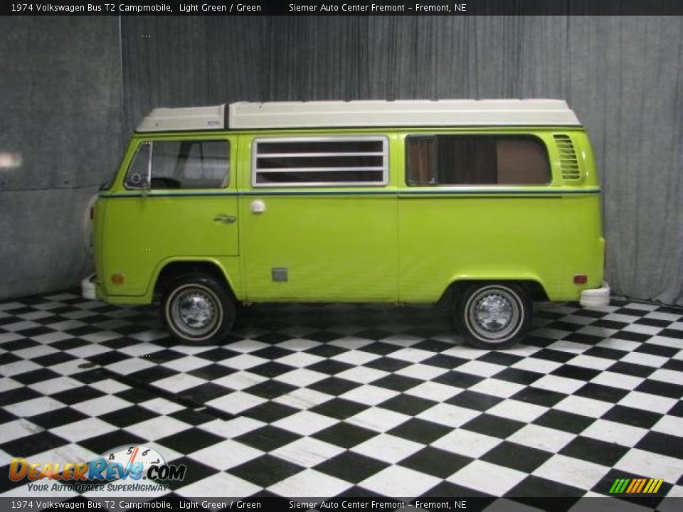 1974 Volkswagen Bus T2 Campmobile Light Green / Green Photo #1