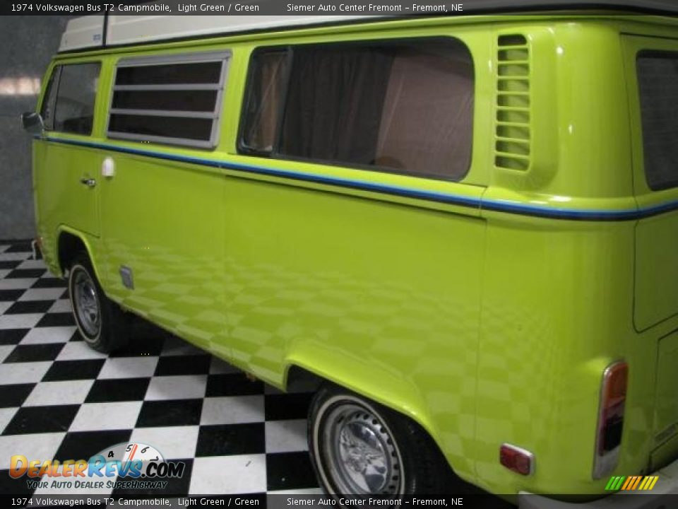 1974 Volkswagen Bus T2 Campmobile Light Green / Green Photo #3