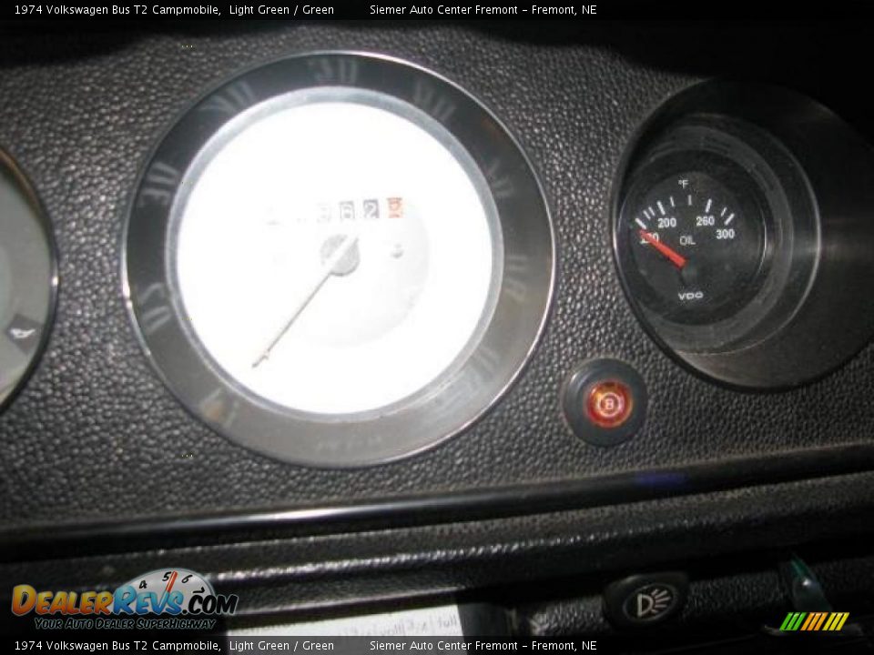 1974 Volkswagen Bus T2 Campmobile Light Green / Green Photo #20