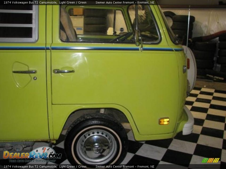 1974 Volkswagen Bus T2 Campmobile Light Green / Green Photo #22