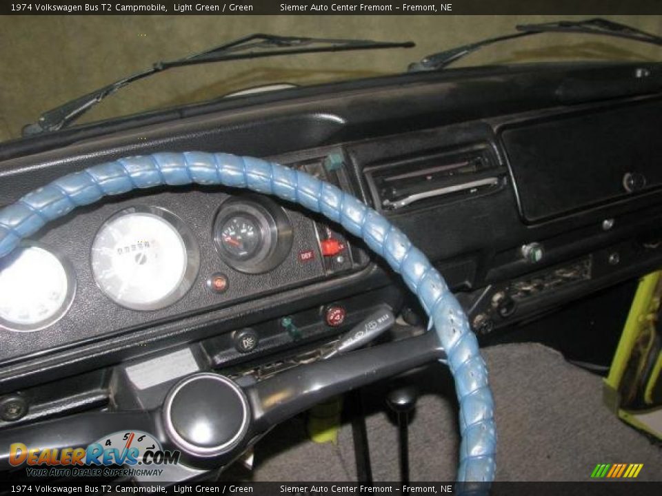 1974 Volkswagen Bus T2 Campmobile Light Green / Green Photo #23