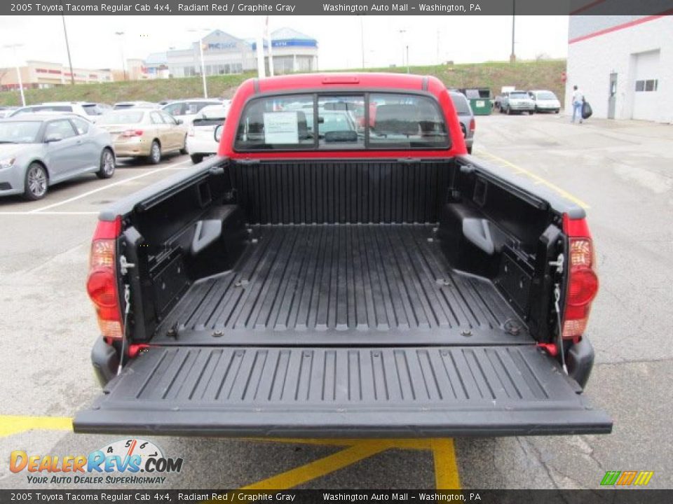 2005 Toyota Tacoma Regular Cab 4x4 Radiant Red / Graphite Gray Photo #6