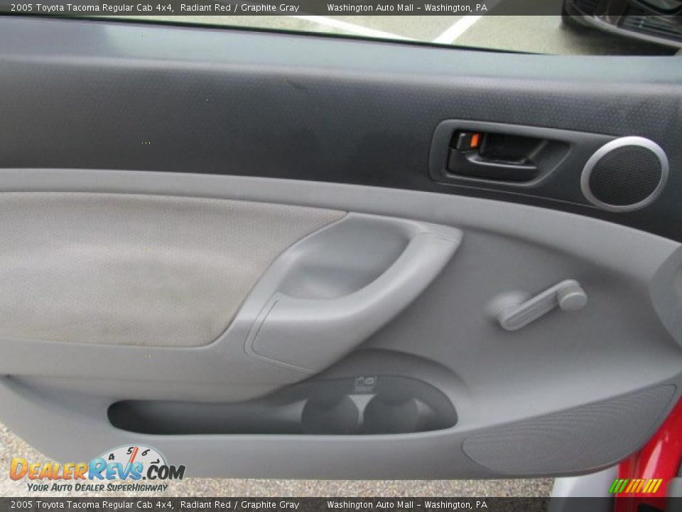 2005 Toyota Tacoma Regular Cab 4x4 Radiant Red / Graphite Gray Photo #13
