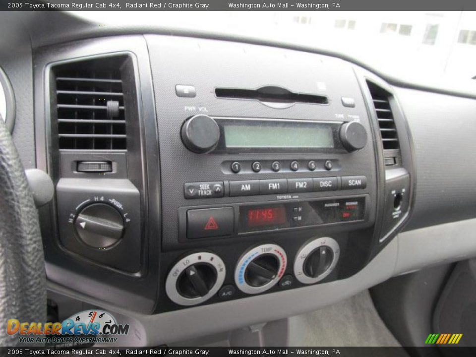 2005 Toyota Tacoma Regular Cab 4x4 Radiant Red / Graphite Gray Photo #16