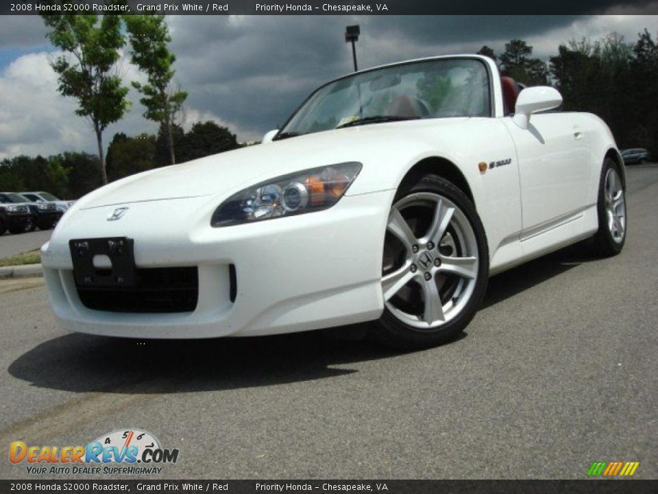 2008 Honda S2000 Roadster Grand Prix White / Red Photo #1