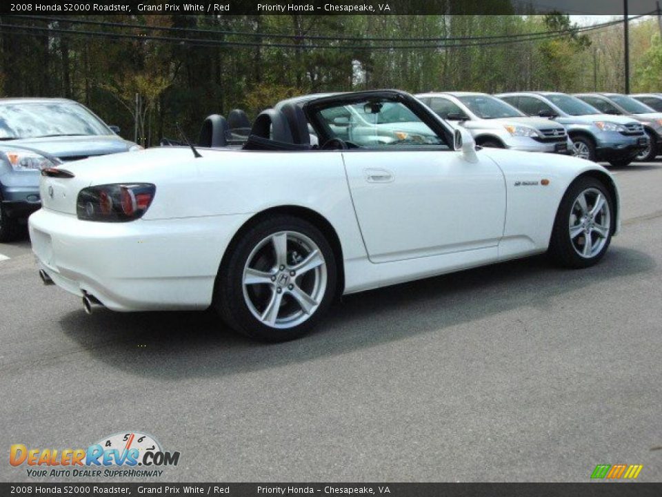 2008 Honda S2000 Roadster Grand Prix White / Red Photo #5